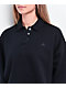 Adidas All SZN Black Crop Polo Sweatshirt - Thumbnail image 3 of 4