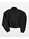 Adidas All SZN Black Crop Polo Sweatshirt - Thumbnail image 1 of 4