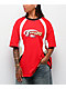 Aelfric Eden Colorblock Racing Red T-Shirt - Thumbnail image 1 of 3