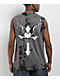 Afflicition Crossed Over Cutoff Black Tie Dye Tank Top - Thumbnail image 1 of 8