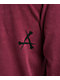 Afflicition Crows Burgundy Lava Wash Long Sleeve T-Shirt - Thumbnail image 4 of 4