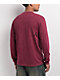 Afflicition Crows Burgundy Lava Wash Long Sleeve T-Shirt - Thumbnail image 2 of 4