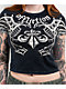 Affliction Aguilas Black Lava Wash Crop T-Shirt - Thumbnail image 2 of 3