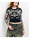 Affliction Aguilas Black Lava Wash Crop T-Shirt - Thumbnail image 1 of 3
