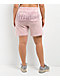 Affliction Ayala Peach Pink Rhinestone Sweat Shorts - Thumbnail image 3 of 10