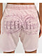 Affliction Ayala Peach Pink Rhinestone Sweat Shorts - Thumbnail image 5 of 10