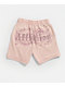 Affliction Ayala Peach Pink Rhinestone Sweat Shorts - Thumbnail image 10 of 10