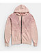 Affliction Ayala Rhinestone Pink Wash Zip Hoodie - Thumbnail image 7 of 8