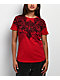 Affliction Ayala Rhinestone Red T-Shirt - Thumbnail image 1 of 4