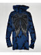 Affliction Blade Killer Blue & Black Tie Dye Long Hooded Top - Thumbnail image 2 of 2