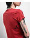 Affliction Bone Collector Dirty Red Lava Wash Crop T-Shirt - Thumbnail image 3 of 3