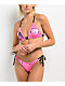 Affliction Broken Heart Rhinestone Pink Bikini Bottom - Thumbnail image 1 of 3