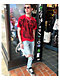 Affliction Caustic Abyss Red T-Shirt - Thumbnail image 6 of 7