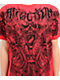Affliction Caustic Abyss Red T-Shirt - Thumbnail image 2 of 7