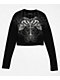 Affliction Charred Martyr Black Long Sleeve Crop T-Shirt - Thumbnail image 4 of 5