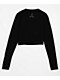 Affliction Charred Martyr Black Long Sleeve Crop T-Shirt - Thumbnail image 5 of 5
