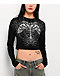 Affliction Charred Martyr Black Long Sleeve Crop T-Shirt - Thumbnail image 1 of 5