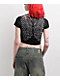 Affliction Chrome Reflective Black Crop T-Shirt - Thumbnail image 2 of 3
