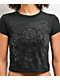 Affliction Club Chapter Black Wash Crop T-Shirt - Thumbnail image 3 of 5