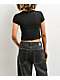 Affliction Club Chapter Black Wash Crop T-Shirt - Thumbnail image 2 of 5