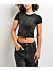 Affliction Club Chapter Black Wash Crop T-Shirt - Thumbnail image 1 of 5