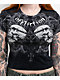 Affliction Collapse Black Lava Wash Crop T-Shirt - Thumbnail image 2 of 3