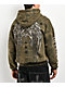Affliction Courage Faux Fur Green Zip Hoodie - Thumbnail image 10 of 10
