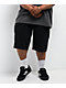 Affliction Creed Black Wash Wide Leg Denim Shorts - Thumbnail image 4 of 8