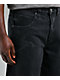 Affliction Creed Black Wash Wide Leg Denim Shorts - Thumbnail image 4 of 6