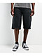 Affliction Creed Black Wash Wide Leg Denim Shorts - Thumbnail image 2 of 6