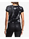 Affliction Crimson Temple Tie Dye Black Crop T-Shirt - Thumbnail image 2 of 2