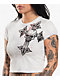 Affliction Cross White Tea Stain Wash Crop T-Shirt - Thumbnail image 3 of 3