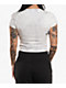 Affliction Cross White Tea Stain Wash Crop T-Shirt - Thumbnail image 2 of 3