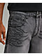 Affliction Crossed Chains Grey Wash Denim Shorts - Thumbnail image 4 of 7