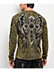 Affliction Crossed Green Long Sleeve T-Shirt - Thumbnail image 1 of 6