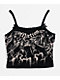 Affliction Crows Black Lace Crop Tank Top - Thumbnail image 5 of 6