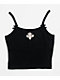 Affliction Crows Black Lace Crop Tank Top - Thumbnail image 6 of 6