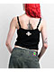 Affliction Crows Black Lace Crop Tank Top - Thumbnail image 2 of 6