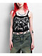 Affliction Crows Black Lace Crop Tank Top - Thumbnail image 1 of 6