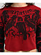 Affliction Crows Red & Black 2fer Long Sleeve Crop T-Shirt - Thumbnail image 3 of 3