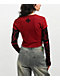 Affliction Crows Red 2fer Crop T-Shirt - Thumbnail image 2 of 3