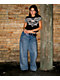 Affliction Dark Omen Black Crop T-Shirt - Thumbnail image 4 of 4