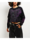 Affliction Darkness Falls Black Wash 2Fer Long Sleeve Crop T-Shirt - Thumbnail image 6 of 8