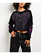 Affliction Darkness Falls Black Wash 2Fer Long Sleeve Crop T-Shirt - Thumbnail image 1 of 8