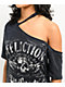 Affliction Davey Jones Black Wash Cutout T-Shirt - Thumbnail image 4 of 4