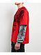 Affliction Death Eyes Red & Grey 2fer Long Sleeve T-Shirt - Thumbnail image 4 of 4