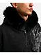 Affliction Decimation Faux Fur Black Zip Hoodie - Thumbnail image 5 of 9
