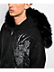 Affliction Decimation Faux Fur Black Zip Hoodie - Thumbnail image 7 of 9