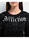 Affliction Detail Black Thermal Long Sleeve T-Shirt - Thumbnail image 2 of 3
