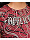 Affliction Divine Sorrow Dark Red Wash Crop T-Shirt - Thumbnail image 4 of 6